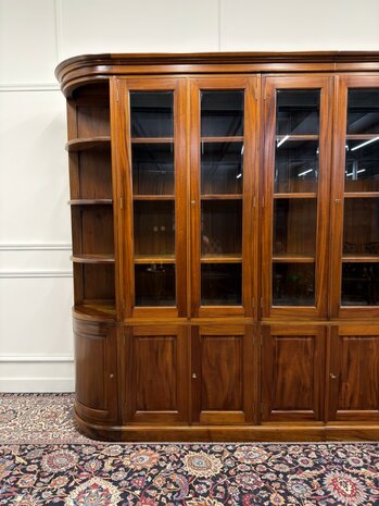 Klassiek-Engels-Oud-Antiek-Chesterfield-Vintage-Boekenkast-Bibiotheekkast-Buffetkast-Kast