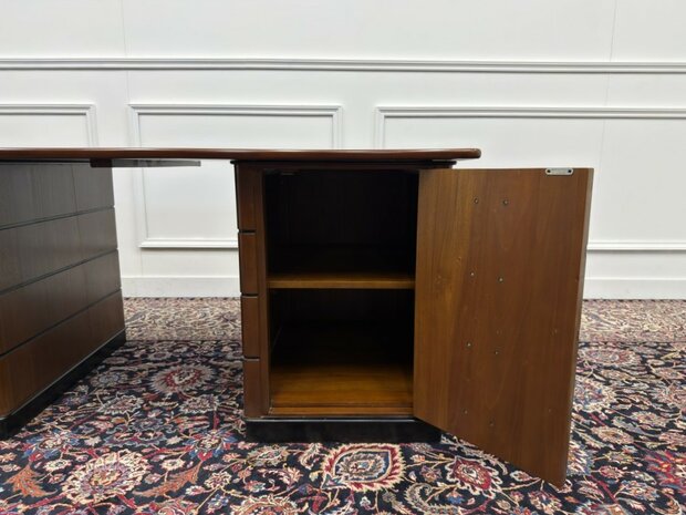 Klassiek-Antiek-Oud-Engels-Chesterfield-Vintage-Art-Deco-Bureau-Desk