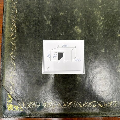Klassiek-Antiek-Engels-Oud-Chesterfield-Bureau-Schrijftafel-Groen-Leder