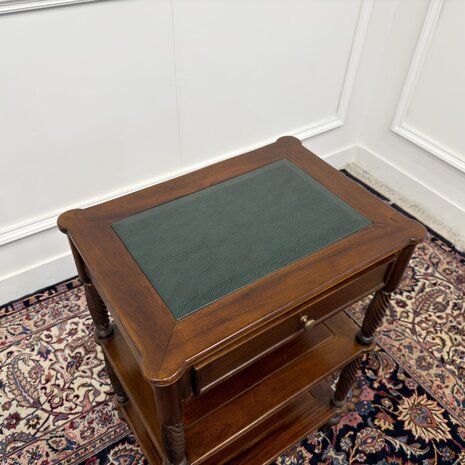 Klassiek-Oud-Antiek-Engels-Chesterfield-Vintage-Sidetable-Side-Table-Bijzettafel