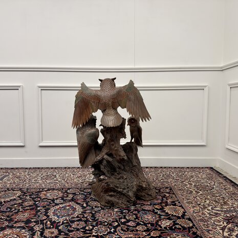 Beeld-Houtsnijwerk-Uilen-5