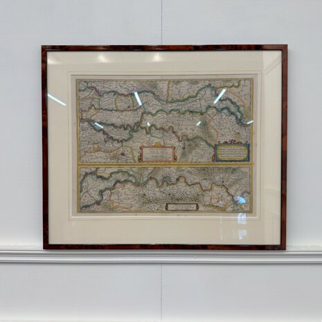 Antieke-landkaart-van-de-Rijn-Waal-en-Maas&ndash;Willem-Janszoon-Blaeu