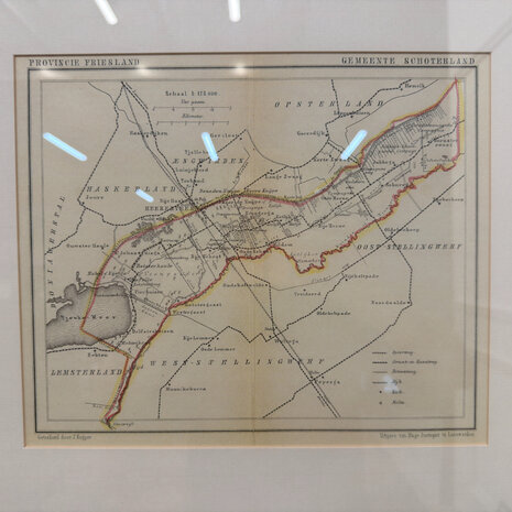 Antieke-Prent-van-Gemeente-Schoterland-Friesland-2
