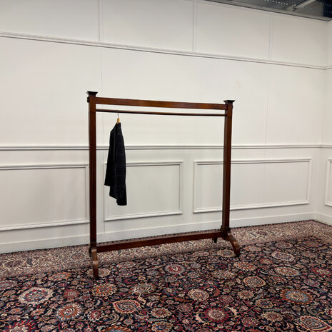 Klassiek-Antiek-Engels-Oud-Victoriaans-Vintage-Chesterfield-Kapstok-Garderobe-Coat-Rack