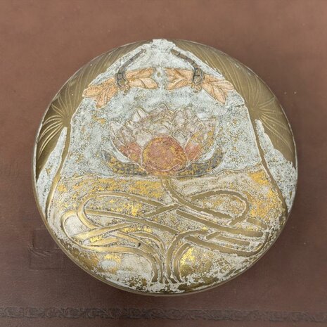 Antiek-Vintage-Art-Nouveau-opbergdoos-emaille-2
