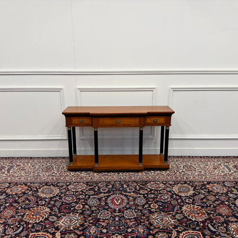 Klassiek-Engels-Antiek-Oud-Vintage-Chesterfield-Empire-Selva-Italiaans-Sidetable-Side-table-Sideboard