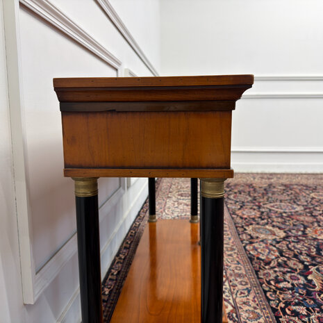 Klassiek-Engels-Antiek-Oud-Vintage-Chesterfield-Empire-Selva-Italiaans-Sidetable-Side-table-Sideboard