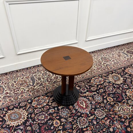 Klassiek-Engels-Antiek-Oud-Vintage-Chesterfield-Art-Deco-Sidetable-Bijzettafel-Tafel