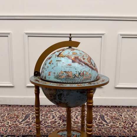 Klassiek-Engels-Antiek-Oud-Vintage-Chesterfiel-Italiaanse-Globe-Bar-Drankglobe-Vloermodel-5