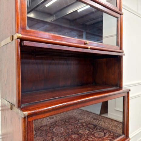 Klassiek-Engels-Antiek-Oud-Vintage-Chesterfiel-Globe-Wernicke-Stijl-Boekenkast-Kast-10