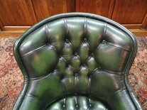 Englischer Chesterfield Clubsessel dunkelgrün