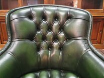 Englischer Chesterfield Clubsessel dunkelgrün
