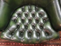 Englischer Chesterfield Clubsessel dunkelgrün