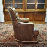 Englischer Chesterfield Clubsessel braun