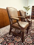 Englischer Chesterfield stuhl Dunkelbraun