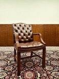 Englischer Chesterfield stuhl Bordeaux