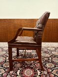 Englischer Chesterfield stuhl Bordeaux