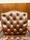 Englischer Chesterfield stuhl Bordeaux
