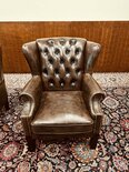 2x Englischer Chesterfield Wingchair sessel Dunkelbraun
