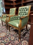 Englischer Chesterfield Library chair stuhl Grün