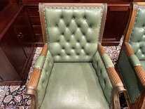 Englischer Chesterfield Library chair stuhl Grün