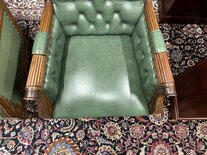 Englischer Chesterfield Library chair stuhl Grün