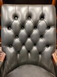 Englischer Chesterfield Library chair stuhl schwarz