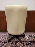 Englischer Springvale Chesterfield Bürostuhl Sessel mit Fußhocker