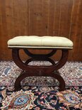 Englischer Springvale Chesterfield Bürostuhl Sessel mit Fußhocker