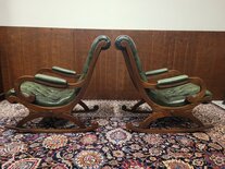Chesterfield Schaukelstuhl Grün