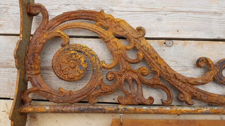 Rostige gusseisen ladenschild - UB1