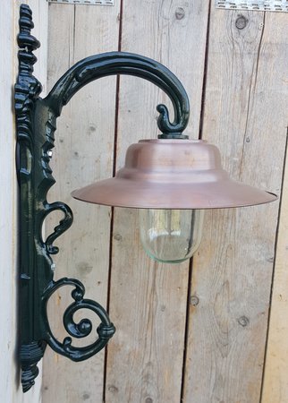 Historische kupfer wandlampe - WK11