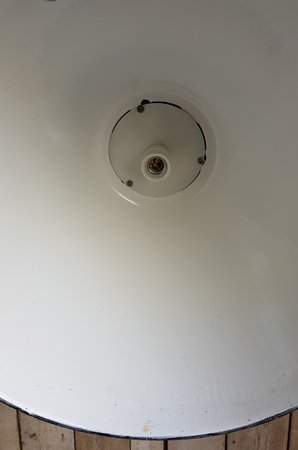 Antike schwarze fabriklampe - HI22