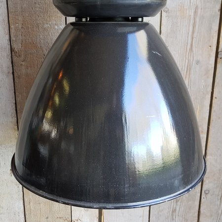 Antike schwarze fabriklampe - HI22