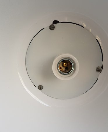 Antike schwarze fabriklampe - HI22