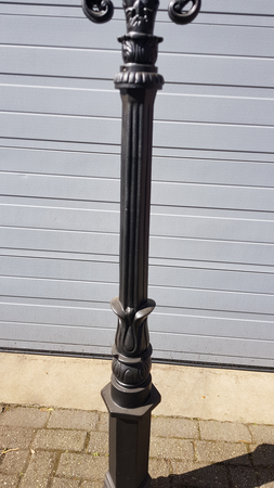Gusseisen laterne M1 mit kupfer runde lampenschirm