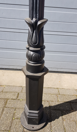 Gusseisen laterne M1 mit kupfer runde lampenschirm