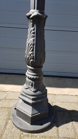 Gusseisen laterne Lelie groß mit sechseckige lampenschirm