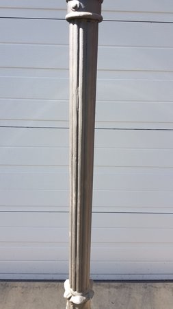 Gusseisen laterne Lelie groß mit sechseckige lampenschirm