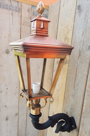 Klassische quadratische kupfer wandlaterne - WK36