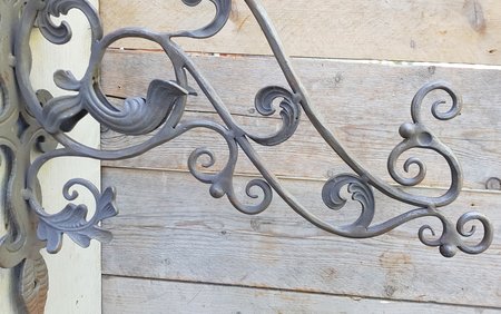 Jugendstil schmiedeeisen ladenschild - UB6