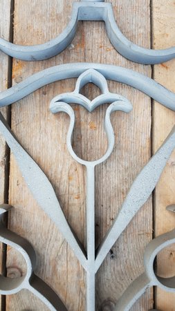 Gusseisen Fenstergitter Türgitter mit blümen