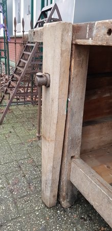 Große antike Schreiner werkbank