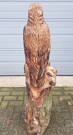 Große Holzschnitzerei Amerikanischer Seeadler