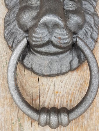Gusseisen türklopfer Löwe