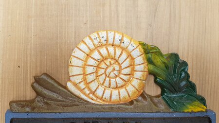 Gusseisen gartenstecker Schnecke