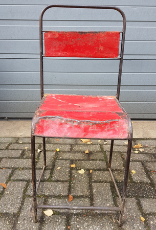 Vintage metall stuhl
