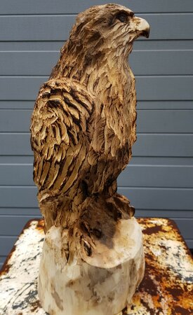 Holzschnitzerei Raubvogel