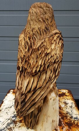 Holzschnitzerei Raubvogel