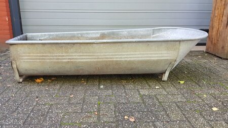 Alte Französische Zinkbadewanne